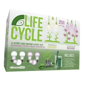 609626 Stimulus Brands Llc Plant Life Cycle 3-socket Synchronized Grow Light Kit With 3 Full Spectrum