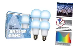 801170 Stimulus Brands Llc Shroom Grow Indoor Led Bulbs For Oyster Shiitake Lions Mane Mushrooms