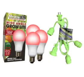 802914 Stimulus Brands Llc Multi-plant Wide Angle Red Spectrum Grow Light With A Three-socket Fixture 1