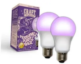 Stimulus Brands Llc 803086 Periwinkle Purple Magic Craft Lighting Grow Bulb 2-pack