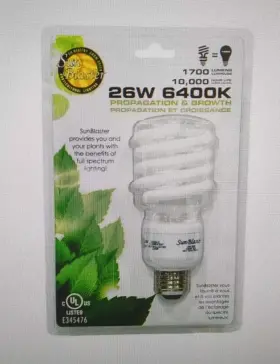 Sunblaster 628836091568 26w Light 6400k Propagation And Growth