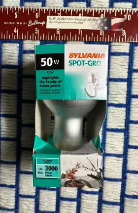 50r20 Sylvania 50r20/gro One New Grow Light Bulb 50 Watt R20 Plantlite Daylight 50w Plant Lamp Lite