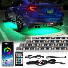 B0bplb5lwk Tde Explorer.lighting 4 Pcs Rgb Underglow Led Lights For Car Truck Suv Golf Cart Utv Atv 12v Waterproo