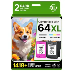 Teckkin B0fldqrbjj 64xl Ink Cartridges Combo Pack Replacement For Hp 64 Works Envy Pho