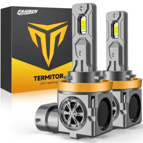 Termitor Teh11z109920260111z H11/h9 Led Bulbs 70 000lm 12x Super Bright 1 Mini Size 6500k Coo