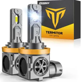 Tez10h112511101 Termitor Upgraded H11/h9/h8 Bulbs 50 000lm 1000% Super Brighter 6500k Cool White Re