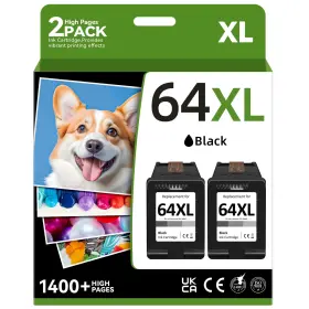 B0d53fl7m2 Thcbme 64xl Black Ink Cartridge Compatible For Hp Envy Photo Inspire Tango Printers