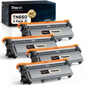 B0ccxpxv8b Timink Brother Tn660 Tn630 High Yield Black Toner Cartridge - 4 Pack