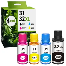 B0cmqg33jd Topcolor 31 32xl Ink Bottle Set For Hp Smart Tank 5101 7602 6001 5000