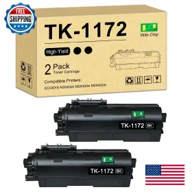 B0f2mkxn3k Topxlkcmy Tk-1172 Black Toner Cartridge For Kyocera Ecosys M2040dn M2540dw