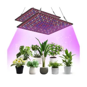 200w Uallhome 959838999991 2 Pack Led Grow Light Panel Lamp For Indoor Plants Full Spectrum With W