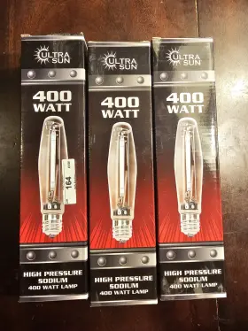 901534 Ultra Sun 400w Hps Full Spectrum Grow Light Bulb E39 Socket Hid Glass