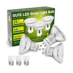 120vgllc00105w6gu10 Unilampro Gu10 Grow Light Bulb Full Spectrum Plant Lights Natural Whit... Fast Ship