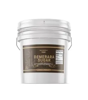 Unpretentious 195507016903 Demerara Sugar By Baker 3.5 Gallon Bucket Food Storage Raw F