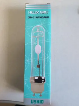 5002536 Ushio Hilux Gro 315w/930/agro Ceramic Metal Halide 3000k Lamp -cmh Light Bulb