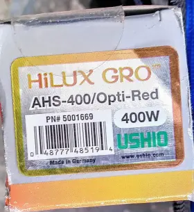 902900 Ushio Opti Red Hps Lamp - 400w