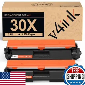 B0bthcg7s1 V4ink 30x Cf230x Black Toner Cartridge For Hp M203 M227 Printer 2-pack
