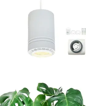 Hglb02-wh Valikiy Hanging Grow Light Full Spectrum 40w Large Decorative Pendant Plant Lamp Indoor