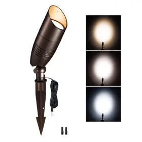 3cct Varmtalys 9105 Low Voltage Spotlight 3000k/4000k/5000k Adjustable Outdoor 12v Led Lan