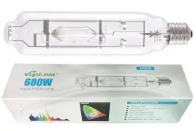600w Vegelumax 726524183868 Mh Metal Halide Single Ended Hid Grow Light Bulb Lamp High Par Enhanced