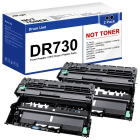 Mfc-l2750dw Vipsim B0ch9cc236 Dr730 Replacement For Brother Drum Black 2 Pack Hl-l2370d