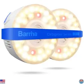 Og09-9 Visit The Barrina Store Orbgrow Og09 18w Full Spectrum Led Grow Light Magnetic Linkable 2-pack