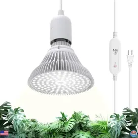 Bsr-263 Visit The Bstrip Store 25w Full Spectrum Grow Light Bulb With Timer 16.4ft Cord 5000k For Tall Plants