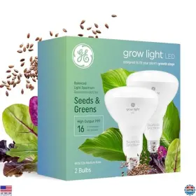 93131096 Visit The Ge Store Indoor Plant Grow Lights - Br30 Led Floodlight Bulbs 25k Hour Lifespan