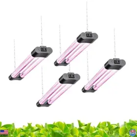 Hbgl-mn2f Visit The Hlite Store 16 Inch 4 Pack Led Grow Lights Full Spectrum Linkable Indoor Plant Lighting