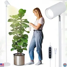 221106b1 Visit The Hmvpl Store 20w Full Spectrum White Grow Light - Cob Adjustable Height Timer Led