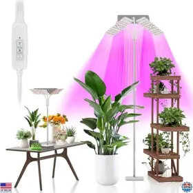 Kl-48 Visit The Kingplus Store Grow Lights With Base Three Heads Full Spectrum Led Light For
