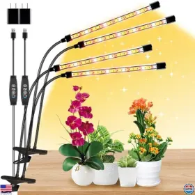 Visit The Lpmzmbl Store Clamp4 Full Spectrum Grow Light For Indoor Plants Dual Heads Lights With 10