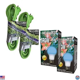 602826 Visit The Miracle Led Store 2-pack Blue Spectrum Grow Light System - Corded Single-socket Kit