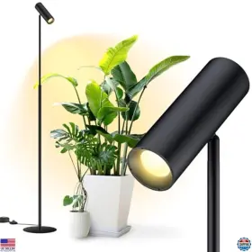 25018-s Visit The Vshape Store 6ft Standing Grow Light For Indoor Plants 25w 3000k Full Spectrum Cob Plant