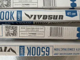 4316273119 Vivosun 5 Pack T5 4 Ft 6500k Ho 54w Blue Fluorescent Grow Light Plant Bulbs #2