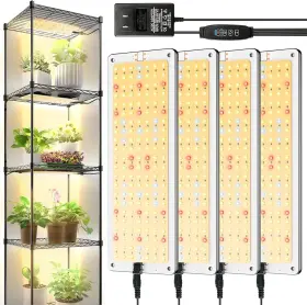 Vpcrt6 635405709144 Led Grow Lights For Indoor Plants 4pack 616leds Full Spectrum Under Cabine