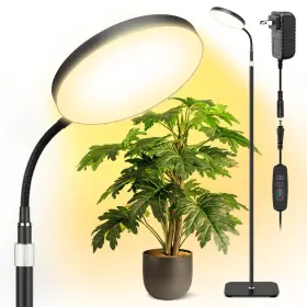 Vsoke 767461656398 Grow Light For Indoor Plant 20w Full Spectrum Large Round Heads Gr... Fast Ship