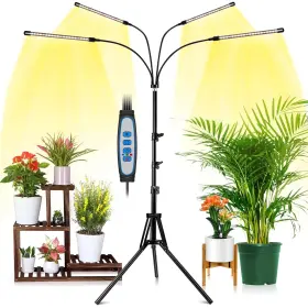 4gl802 Wolezek Grow Lights For Indoor Plants 4-head Full Spectrum Led Light Wi