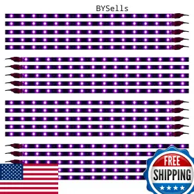 B01j3fc9ym Xtauto Xt Auto Purple 12v 15 Led 30cm Flexible Waterproof Car Underbody Light Strip 20