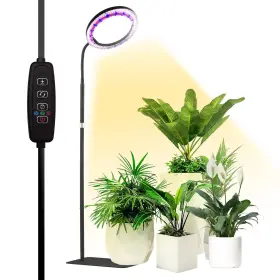 10in-ang-bk-1 Yadoker Grow Light For Indoor Plants 160 Leds Full Spectrum Standing Plant Gr