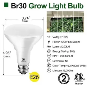 Br30 Yankon 822985543194 Energetic Led Grow Light Bulbs For Indoor Plants Bulb 2 Count Pack Of 1 #3