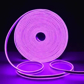 Yjtonwin 966234663094 50 Ft Led Neon Light Strip Bendable For Diy 2-sided Purple
