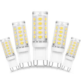 Zg93w4 Ziomitus Dimmable G9 Led Bulbs 3w 4000k Nautral White Replace 20w 25w 30w Halogen A