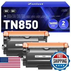 B0dqxnsgf4 Zstint Tn850 Black Toner Cartridge 2-pk High Yield Replacement For Brother Tn-850