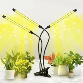 Lgl-4heads Zyzykeji Led Grow Light 3 Heads Full Spectrum Plant With Clamp For Indoor