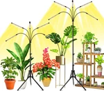 Indoor Plant Grow Lights, 5-HEAD Full Spectrum With Adjustable Stand, 2 Pack. Fixed Price $95.99.