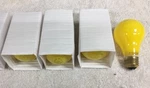 Yellow Watt Lightbulb 60A19/CY Guaranteed /halco Longlife 4-BULBS. Fixed Price $18.98.
