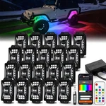 20 Pods 5-SIDED Rgb Rock Lights For Truck Jeep Utv Suv Atv Multi Chasing Color. Fixed Price $190.50.