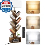 Outonlife 6 Tier Tree Bookshelf With Light, Remote & Timer, Modern Tall Floor St. Fixed Price $63.74.