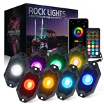 Xprite Rgbw Led Rock Lights Neon Kit Remote Control Bluetooth For Jeep Truck Utv. Fixed Price $47.11.